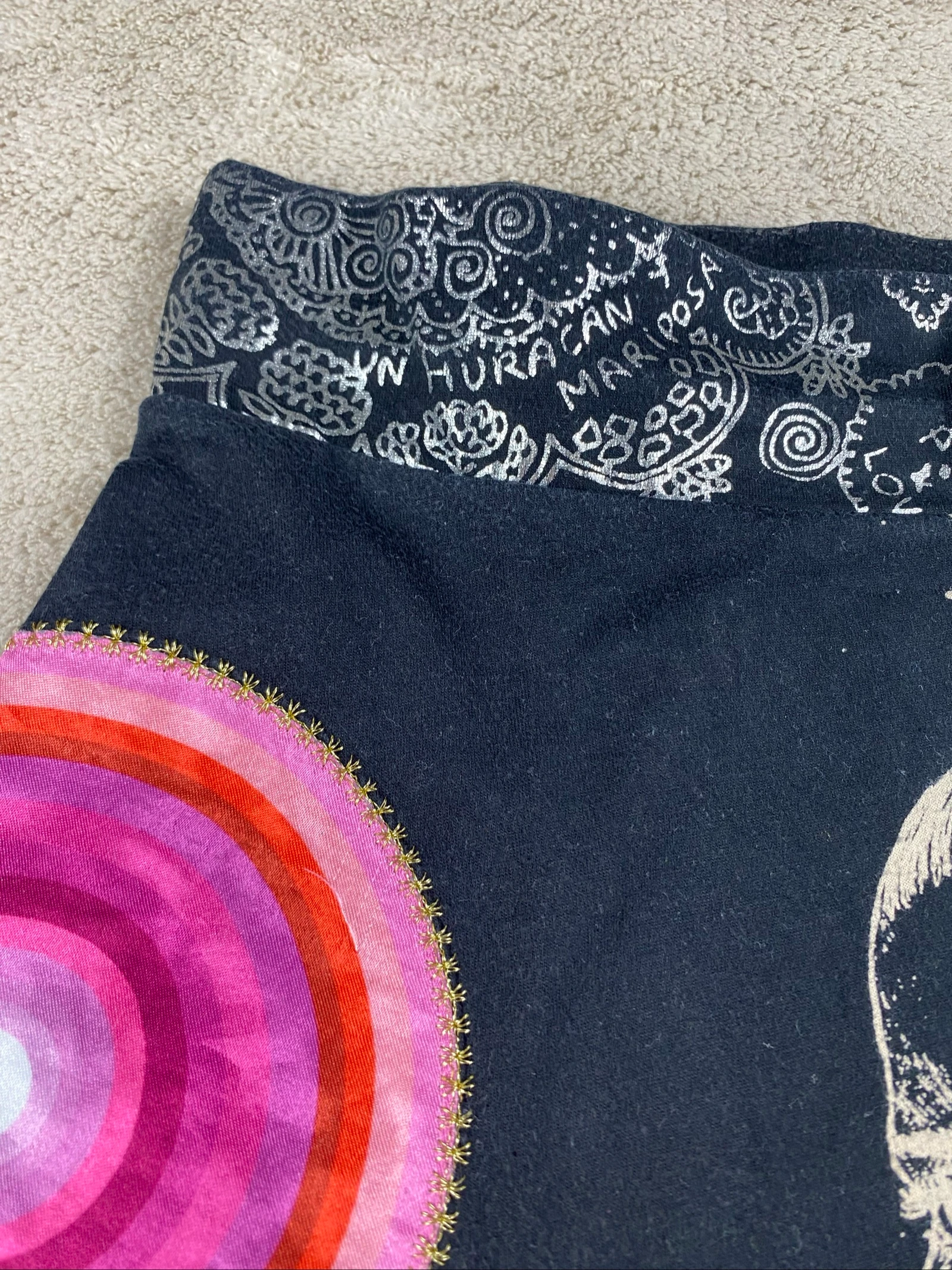 Desigual Saia Midi Estampa Artística Boho Y2K Tamanho G – photo 7